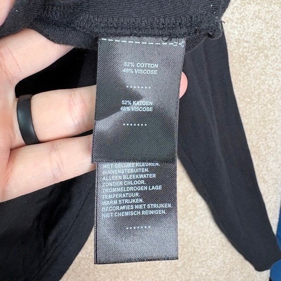 HARLEY-DAVIDSON Henley Shirt Women's Large Black Logo Long Sleeve Biker Moto - Picture 4 of 5